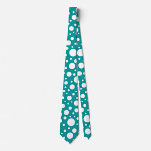 Teal Spots Tie