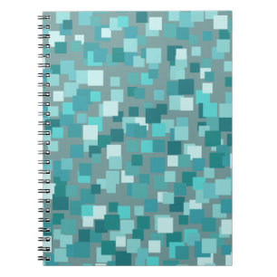 Teal Squares Notebook