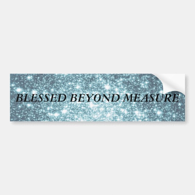 Teal Stars Bumper Sticker (Front)