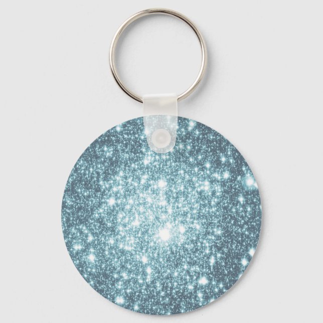 Teal Stars Keychain (Front)