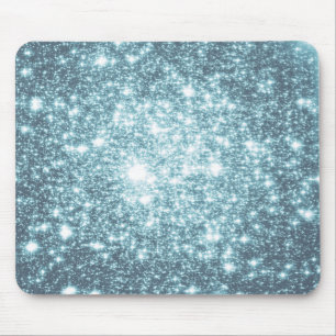 Teal Stars Mouse Pad