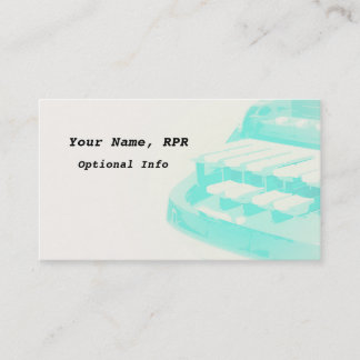 Teal Steno Machine Court Reporter Business Cards