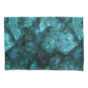 Teal Stone abstract Pillowcase