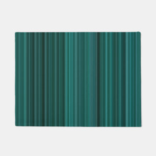 Teal Stripe Doormat