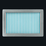 Teal Striped Belt Buckle<br><div class="desc">Teal striped belt buckle</div>