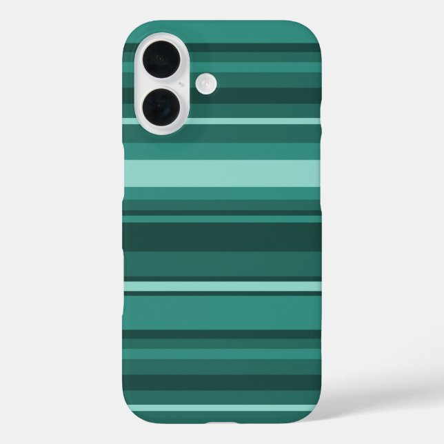 Teal stripes Case-Mate iPhone case (Back)
