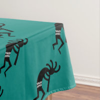 Teal Sud-Ouest Kokopelli Et Nappe Noire