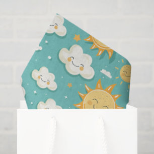 Teal Sunny Day  Tissue Paper