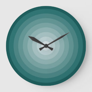Teal Target Large Wall Clock by Janz
