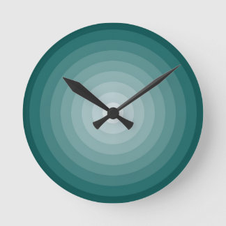 Teal Target Wall Clock Medium