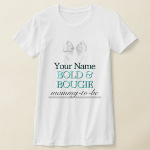Teal Tiffany Theme Mommy Mother to Be Baby Shower T-Shirt