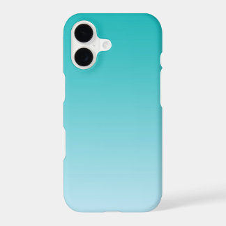Teal to Light Aqua Ombre Gradient Minimalist