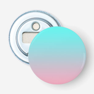 Teal to Pink Simple Gradient Blended Background Bottle Opener