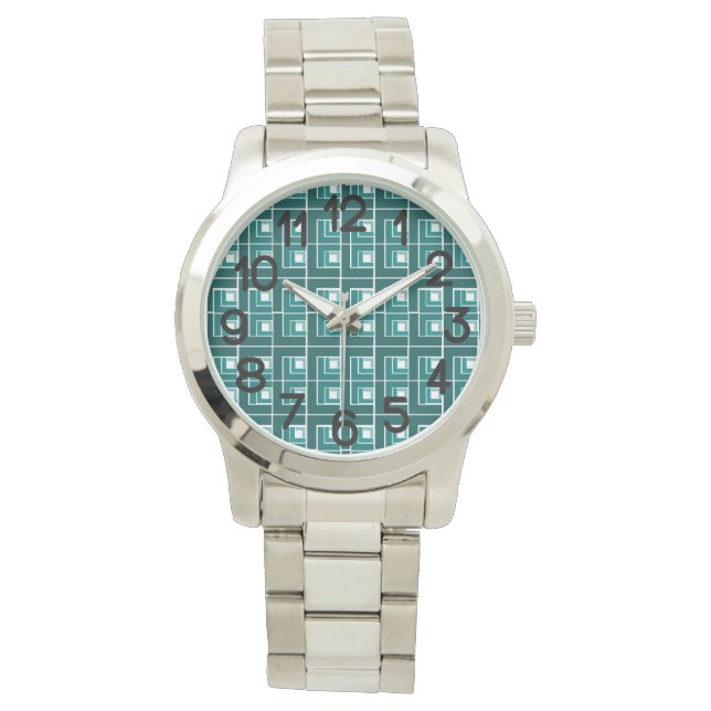Teal Topsy Turvy  Watch (Front)