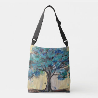 Teal Tree Crossbody Bag