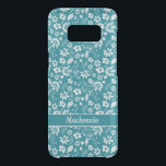 Teal Turquoise Tropical Girly Flowers Monogram Uncommon Samsung Galaxy S8 Case<br><div class="desc">Stylish and Modern Teal Turquoise Tropical Girly Flowers Monogram phone case with space for your monogram or name. Easy to customize with text,  fonts,  and colours. Created by Zazzle pro designer BK Thompson exclusively for Cedar and String; please contact us if you need assistance with the design.</div>