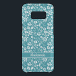Teal Turquoise Tropical Girly Flowers Monogram Uncommon Samsung Galaxy S8 Case<br><div class="desc">Stylish and Modern Teal Turquoise Tropical Girly Flowers Monogram phone case with space for your monogram or name. Easy to customize with text,  fonts,  and colours. Created by Zazzle pro designer BK Thompson exclusively for Cedar and String; please contact us if you need assistance with the design.</div>
