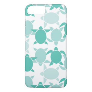 Teal Turtle Pattern iPhone 8 Plus/7 Plus Case