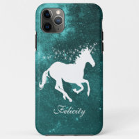 Teal Unicorn Personalized Case-Mate iPhone Case