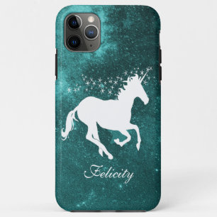 Teal Unicorn Personalized Case-Mate iPhone Case