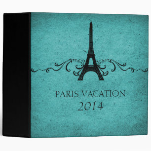 Teal Vintage French Flourish Binder (2 inch)