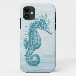 teal vintage seahorse iphone 5 case