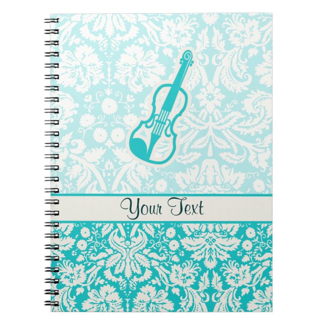 Teal Violin Notebook (Front)