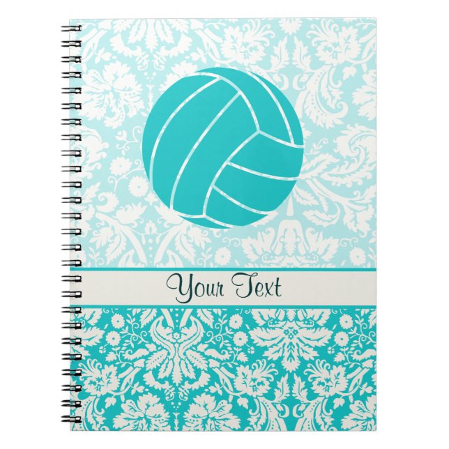 Teal Volleyball Notebook (Front)