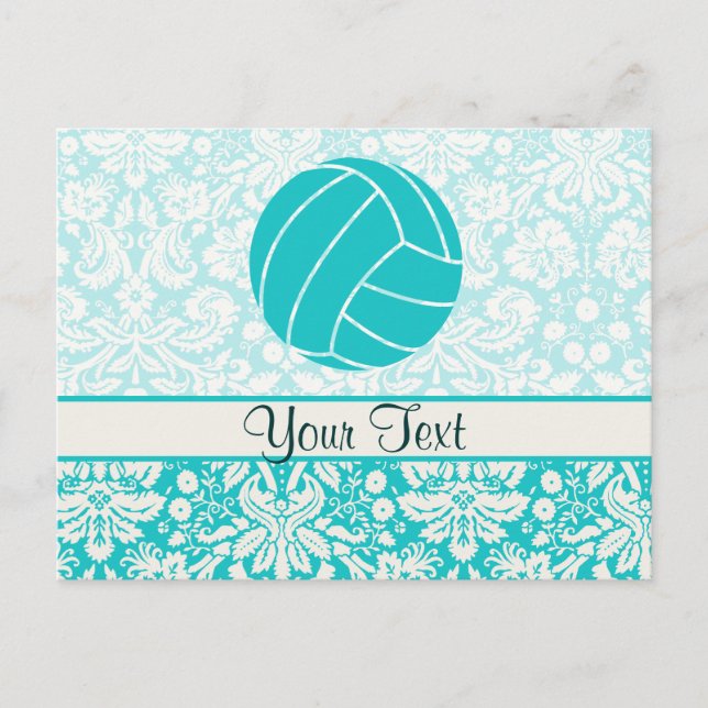 Teal Volleyball Postcard (Front)