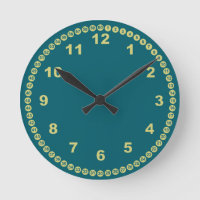 Teal Wall Clock