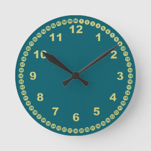Teal Wall Clock