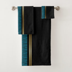 Teal Water Bath Towel Set