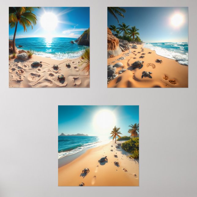 Teal Watercolor Sea Turtle Coastal Zen (Front)