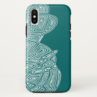 Teal Waves iPhone Case