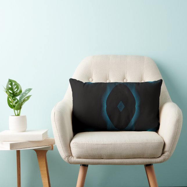 Teal Waves” Pillow – Modern & Elegant (Chair)