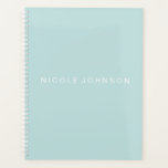 Teal / Weekly/Monthly Planner<br><div class="desc">Add your custom name to this modern teal spiral weekly\monthly planner. Ideal for a variety of projects to keep you organized.</div>