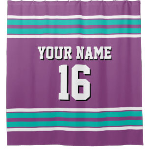 Teal White Stripes Sports Jersey