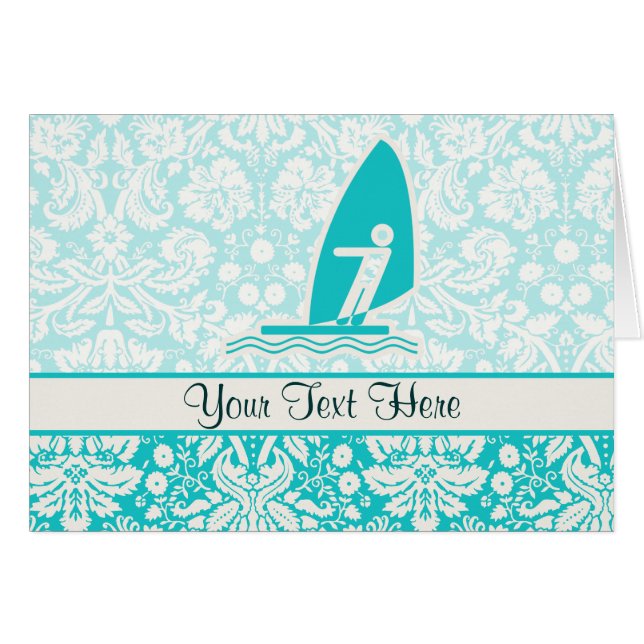 Teal Windsurfing (Front Horizontal)