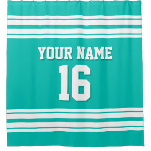 Teal with White Stripes Sports Jersey