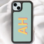 Teal Yellow Pink Monogram Bold iPhone 15 Plus Case<br><div class="desc">Show off your style with a personalized iPhone case that combines bold design with vibrant colours. Featuring your monogram in a striking sans serif font with a drop shadow effect, this case pops with bright yellow and pink against a chic teal background. Not only does it offer durable protection for...</div>