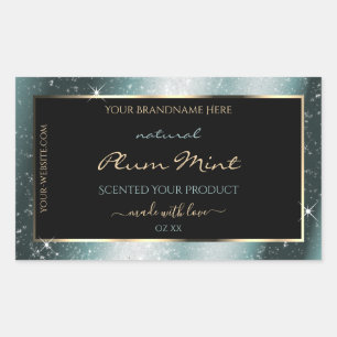 Tealish Metal Sparkle Glitter Frame Product Label