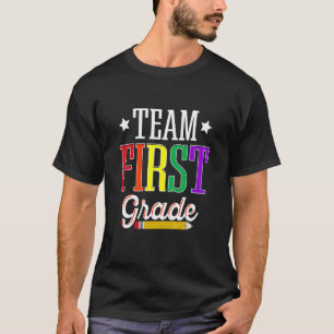 Team 1st First Grade Teacher Student Back To Schoo T-Shirt