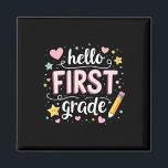 Team 1st Grade Back To School Outfit 1  Magnet<br><div class="desc">Team 1st Grade Back To School Outfit 1</div>
