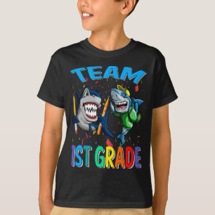 Team 1st Grade Shark Back To School T-Shirt