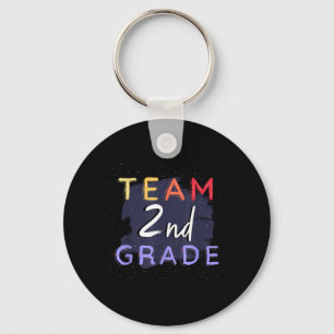 Team 2nd Grade _ Colourful Student Teacher Back To Keychain