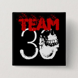 Team 30 2 inch square button