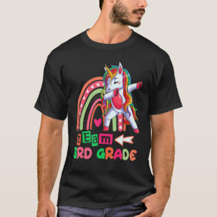 Team 3rd Grade Rainbow Unicorn Dab Teachers Women T-Shirt