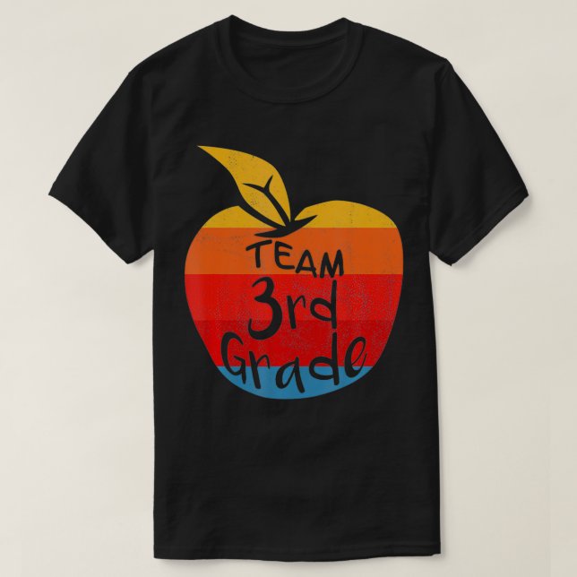 Team 3rd Grade Third Welcome Back To School  T-Shirt (Design Front)
