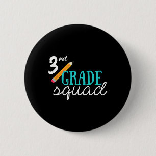 Team 3rd Third Grade Teacher Byck To School Gift 2 Inch Round Button