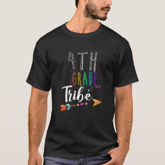 Team 4th Grade Teacher Tribe Back To School T-Shirt